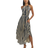 MULTI WEARING DRESS / STRIPED Navy Oyster