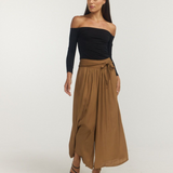 Off Shoulder Long Sleeve Top - Black