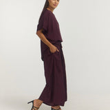 STAPLE ROUND NECK TOP / MULBERRY