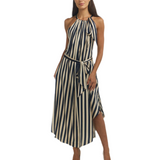 MULTI WEARING DRESS / STRIPED Navy Oyster
