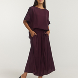 STAPLE ROUND NECK TOP / MULBERRY