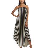 MULTI WEARING DRESS / STRIPED Navy Oyster