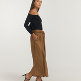 Off Shoulder Long Sleeve Top - Black