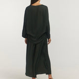 LONG SLEEVE STAPLE TOP / SAGE GREEN