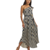 MULTI WEARING DRESS / STRIPED Navy Oyster