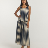 STAPLE TANK / navy oyster stripe