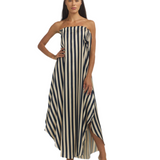 MULTI WEARING DRESS / STRIPED Navy Oyster