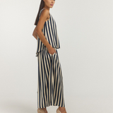 STAPLE TANK / navy oyster stripe