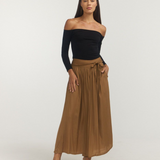 Off Shoulder Long Sleeve Top - Black