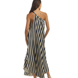 MULTI WEARING DRESS / STRIPED Navy Oyster