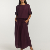 STAPLE ROUND NECK TOP / MULBERRY