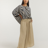 KIMONO/ navy oyster stripe