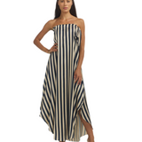 MULTI WEARING DRESS / STRIPED Navy Oyster