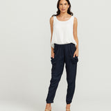 Slouchy Pants - Navy