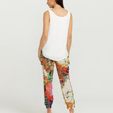 Slouchy Pants - Bright Marble Print
