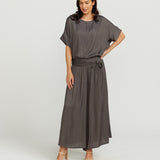 Round Neck Top - Steel Grey