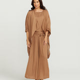 Round Neck Top - Tan