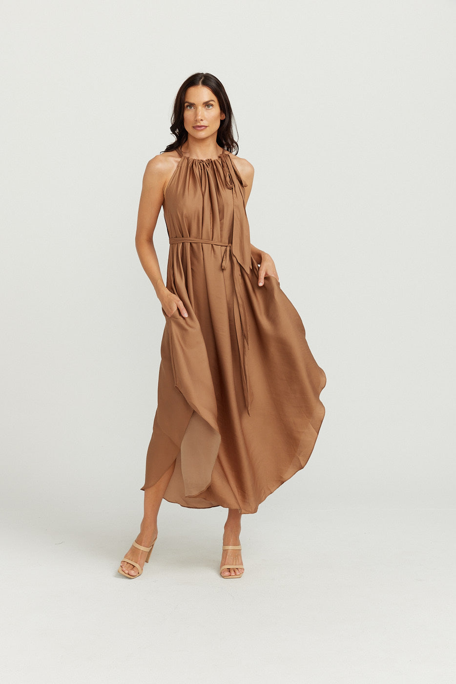 Multi Wearing Dress - Tan