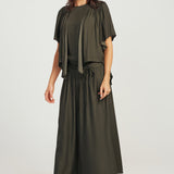 Jacket Cape - Batik Print Dark