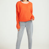 Crew Neck Sweater - Candy Apple Red