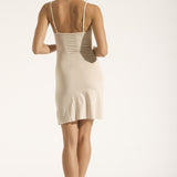 Slips with V Neck - Nude