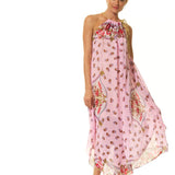 Multi Wearing Dress - Pink Vintage Print
