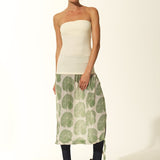 8 Way Top - Green Fan Print