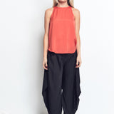 Tank with Draping Back - Coral