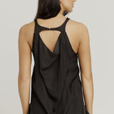 Tank with Draping Back - Black