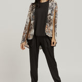 Jacket Cape - Batik Print Dark