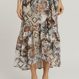 Frill Skirt - Batik Print