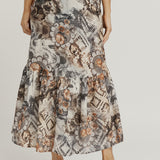 Frill Skirt - Batik Print