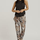 Tank with Draping Back - Black