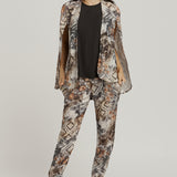 Jacket Cape - Batik Print Dark