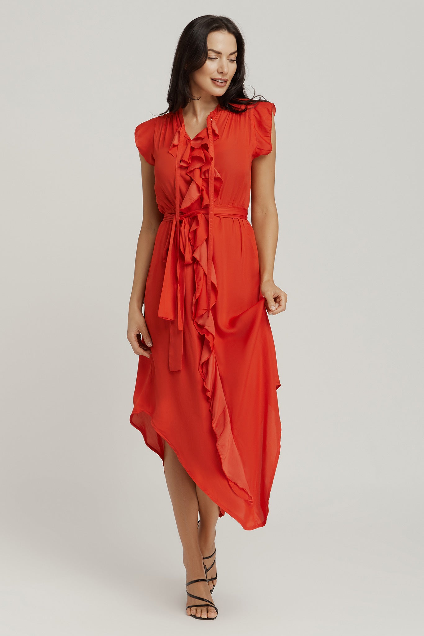 Frill Dress - Red