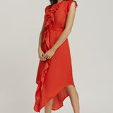 Frill Dress - Red
