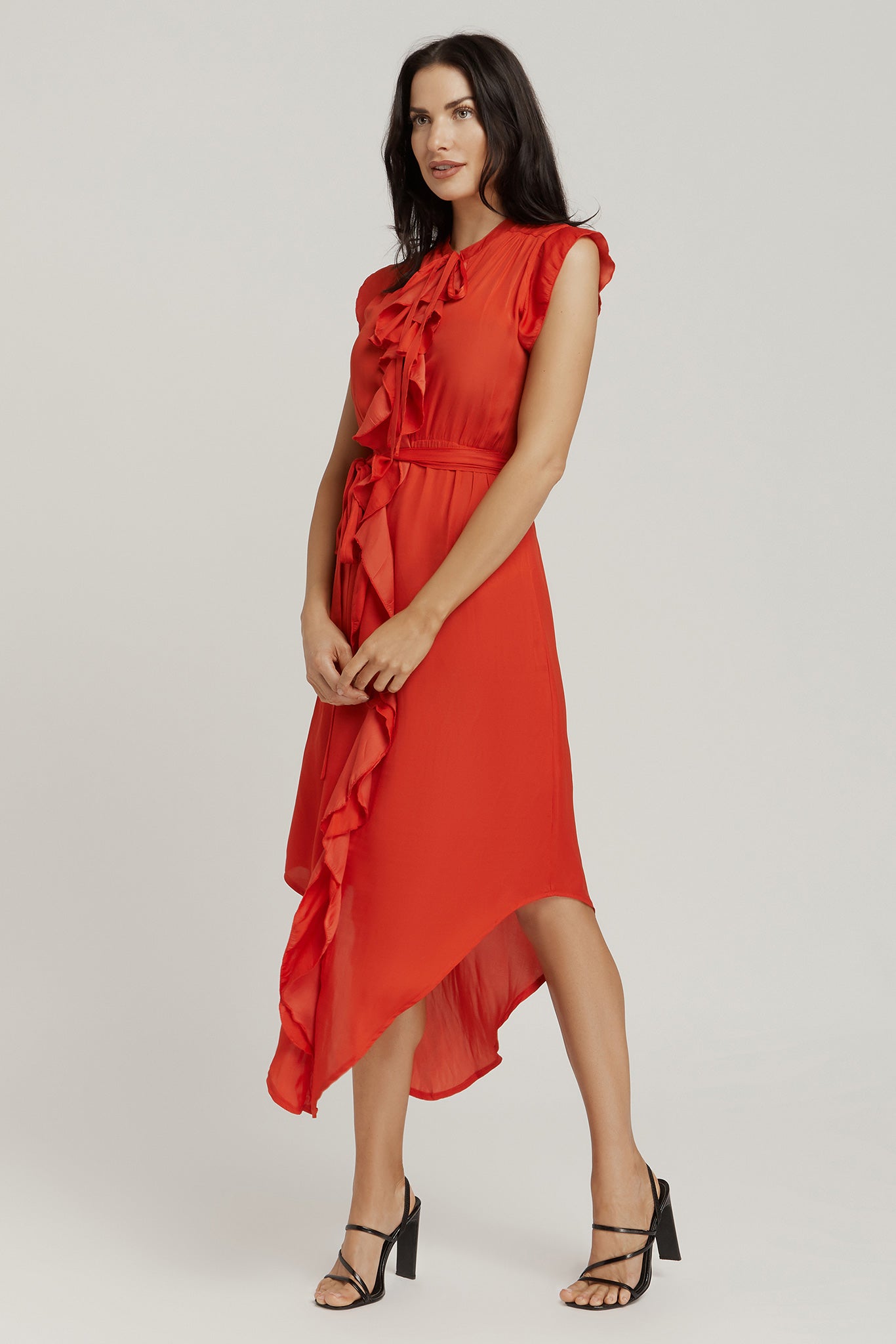 Frill Dress - Red