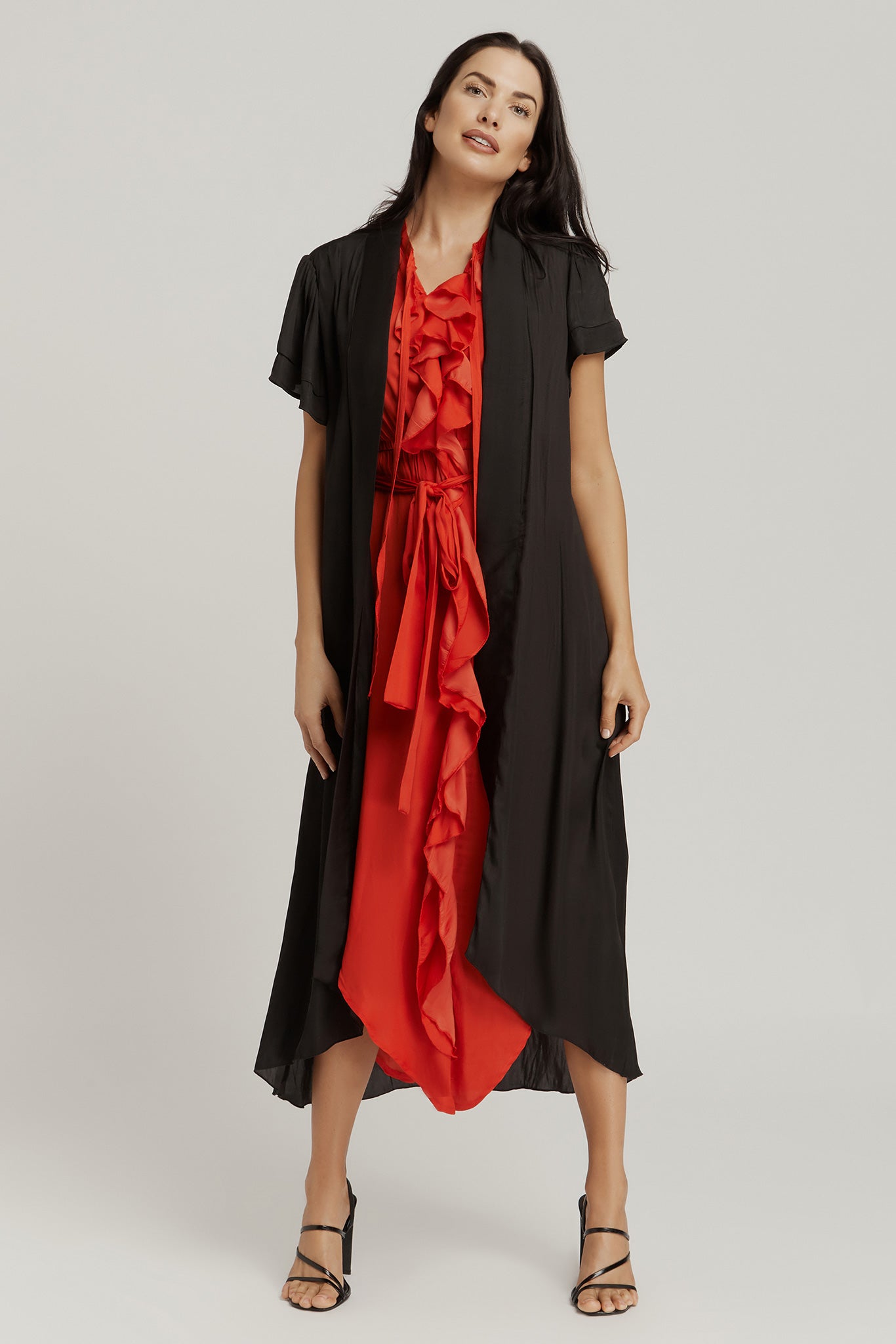 Frill Dress - Red
