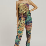 Strapless Maxi Jumpsuit - Vivid Print