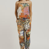 Strapless Maxi Jumpsuit - Bright Marble