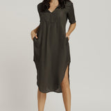 Shirt Dress - Sage Green