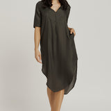 Shirt Dress - Sage Green