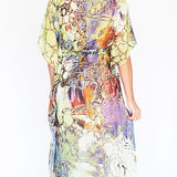 Maxi Kaftan - Purple Marble