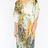 Maxi Kaftan - Olive Marble