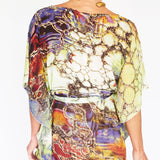 Short Kaftan - Purple Marble