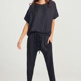 Round Neck Top - Navy