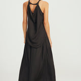 Tank with Draping Back - Black