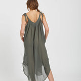 V Neck dress - Olive