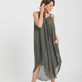V Neck dress - Olive
