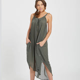 V Neck dress - Olive